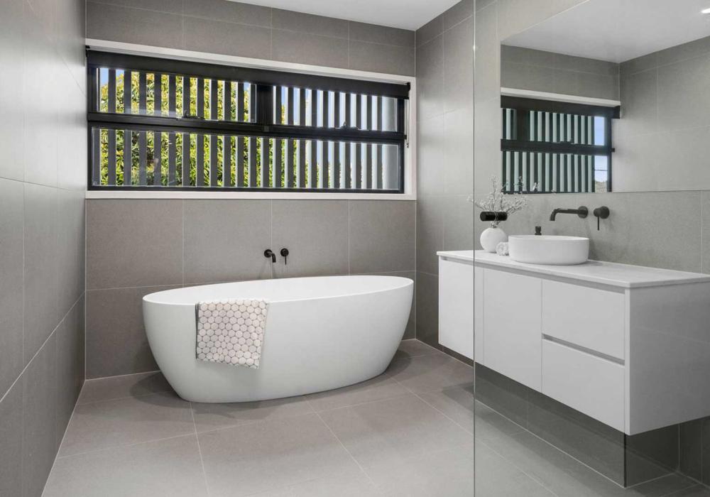 Custom bathroom cabinetry in Newtown by Cambridge Cabinets
