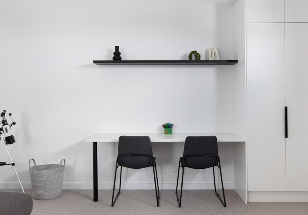 Custom cabinets for study in Highton home by Cambridge Cabinets