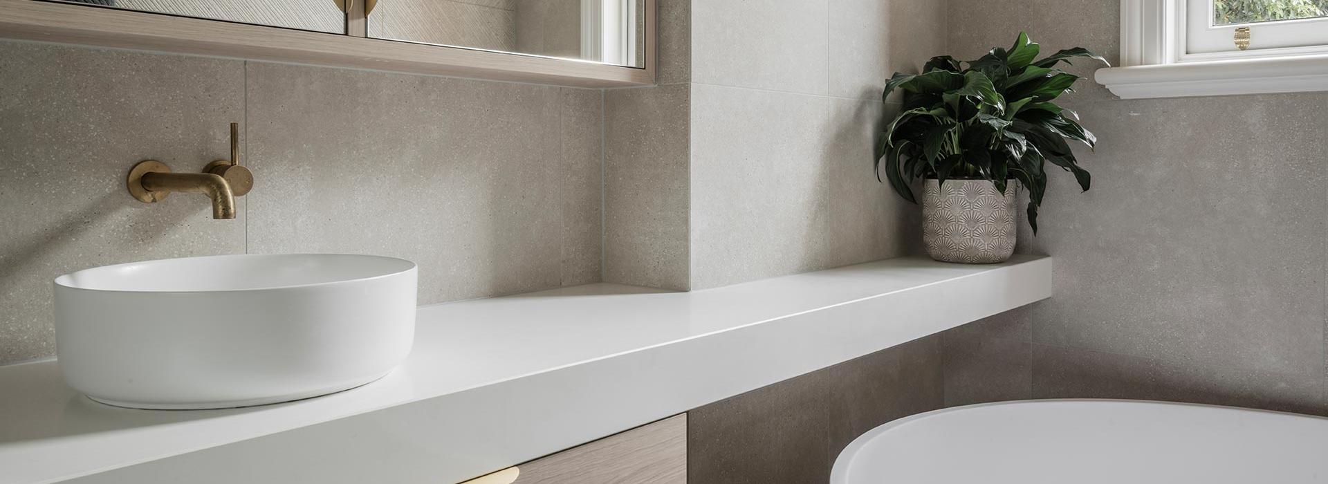 Custom bathroom cabinets in Highton by Cambridge Cabinets