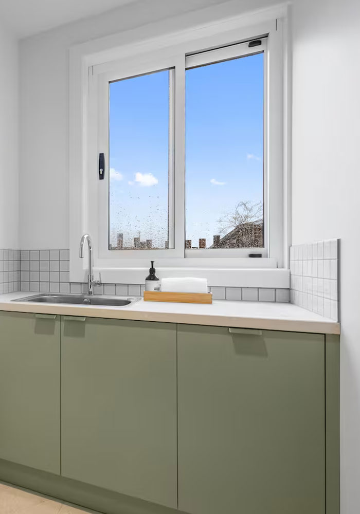 Custom bathroom cabinetry in Lorne